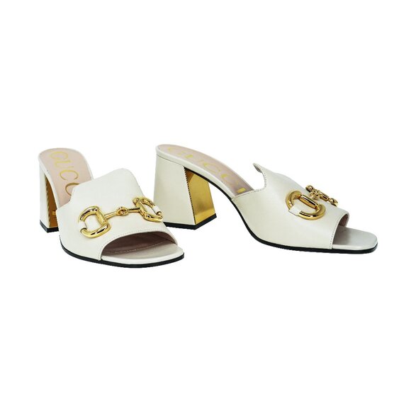 Gucci Horsebit Mule Heel Sandals - Picture 1 of 7